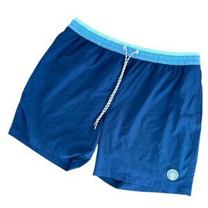 Chubbies The True Blues 7" Inseam Lined Swim Trunks Pineapple Logo Size XXL